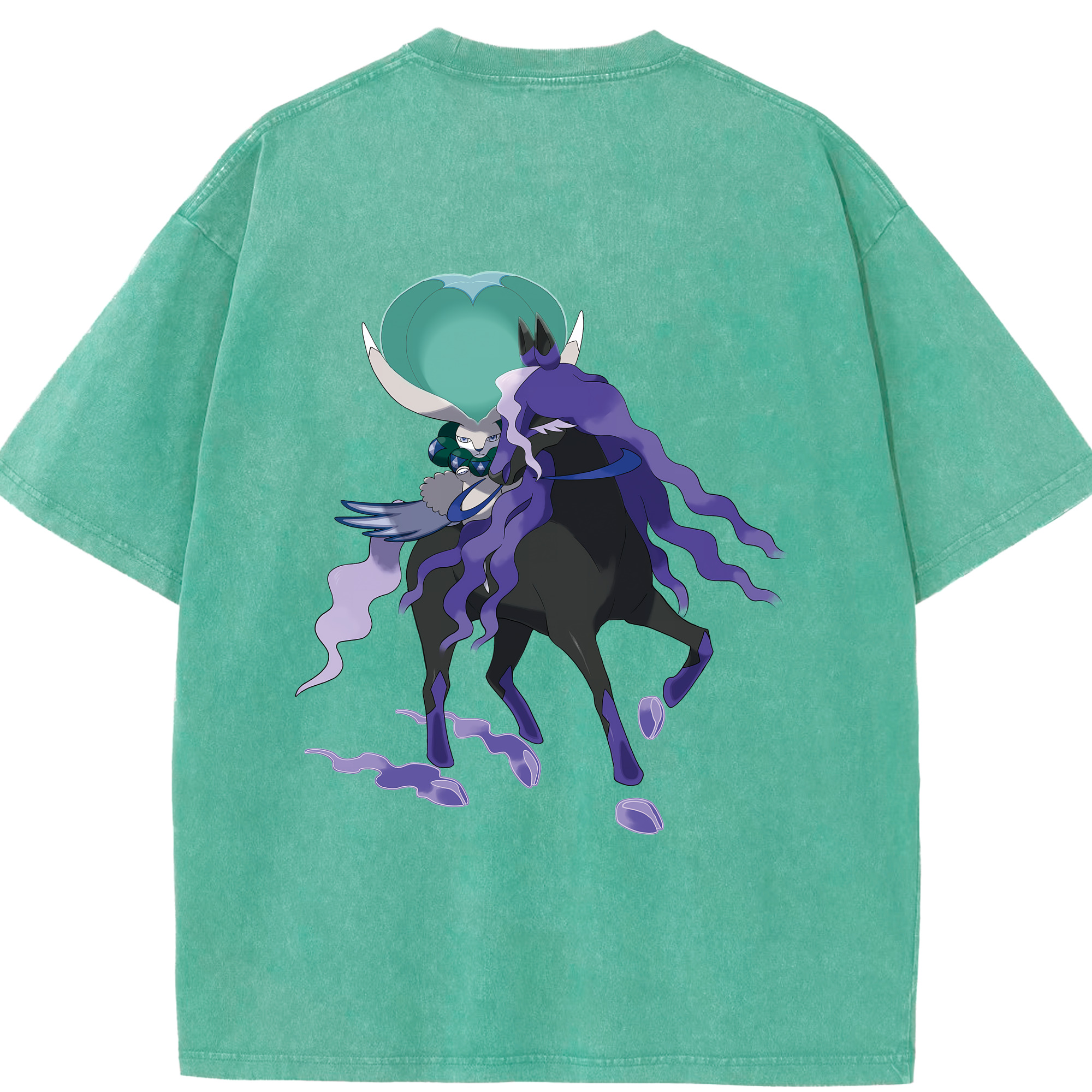 （画像用） ポケットモンスター Pokémon 綿100% ヴィンテージ風 半袖Tシャツ（背面プリント）